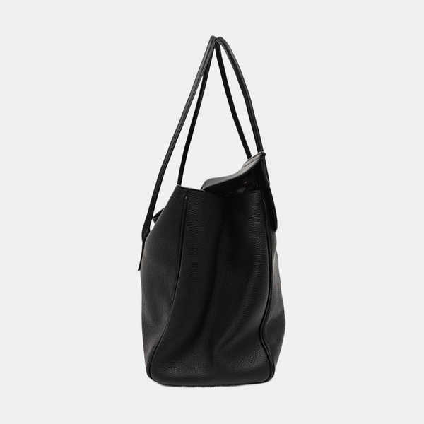 Calfskin Top Handle Bag Black