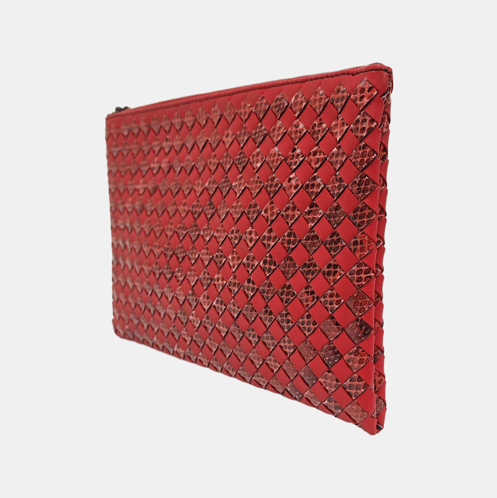 Calfskin Clutch Red