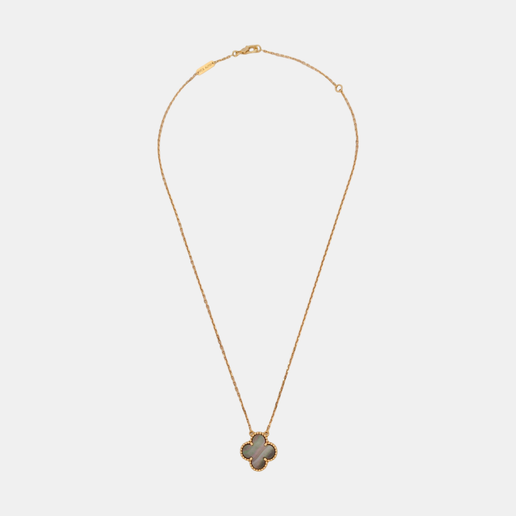 Vintage Alhambra 18k Rose Gold Necklace