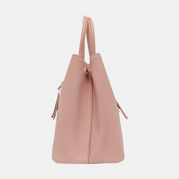 Saffiano Calfskin Tote Bag Pink
