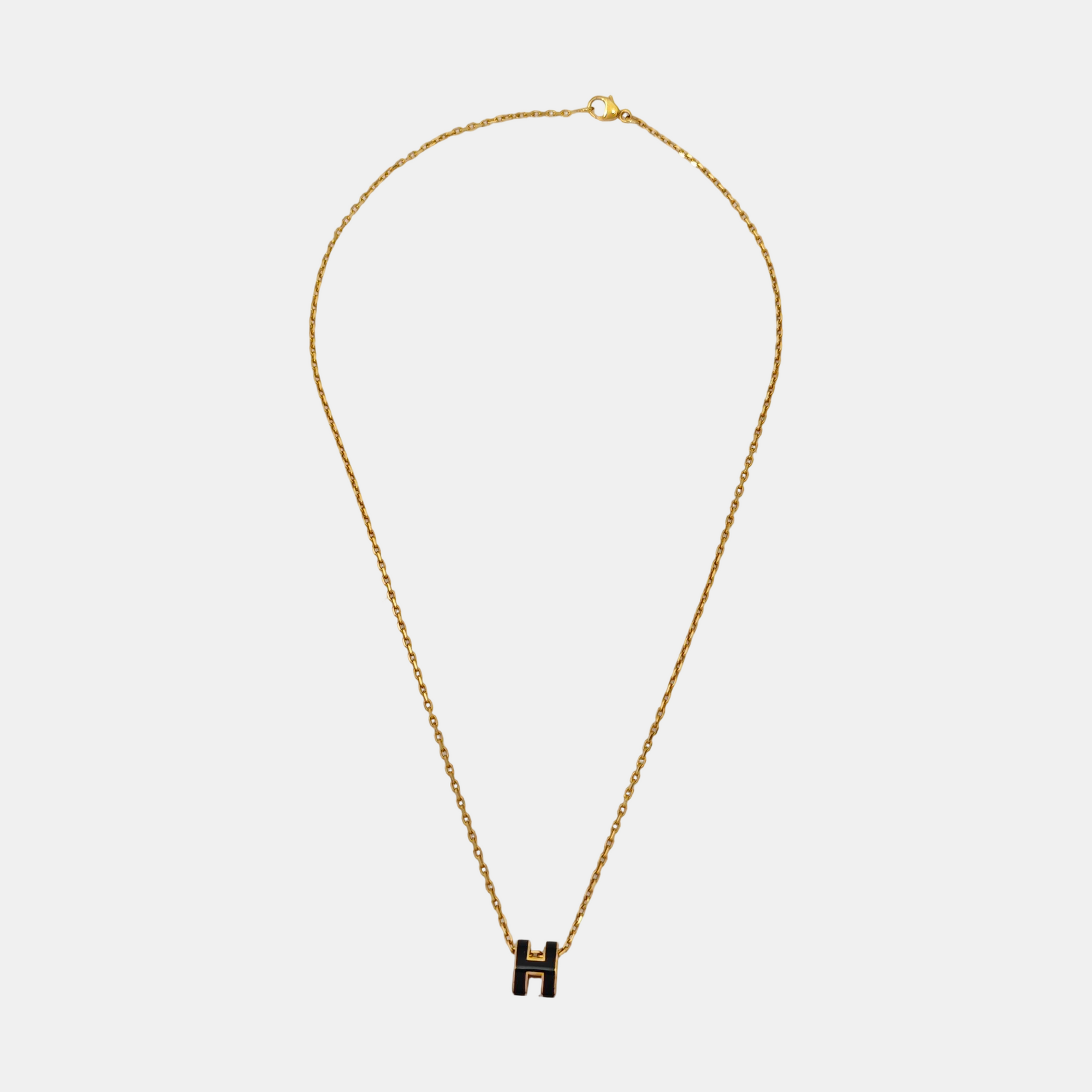 Pop H Metal Gold Necklace