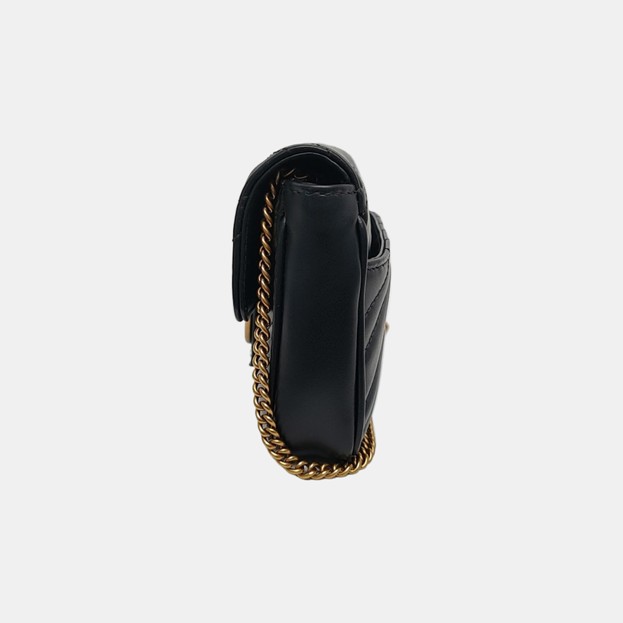 GG Marmont Mini Quilted Calfskin Black