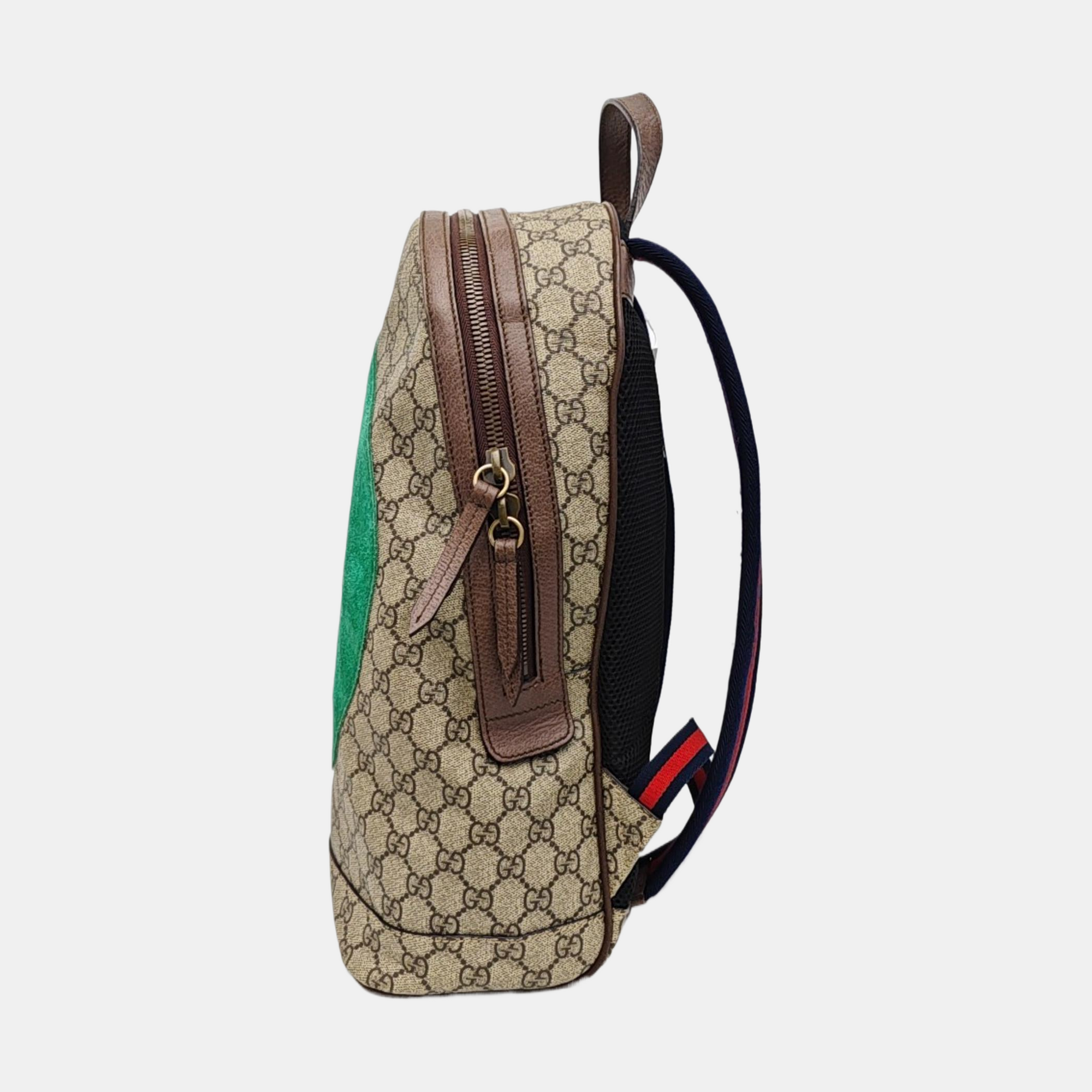 Monogram Coated Canvas Backpack Black