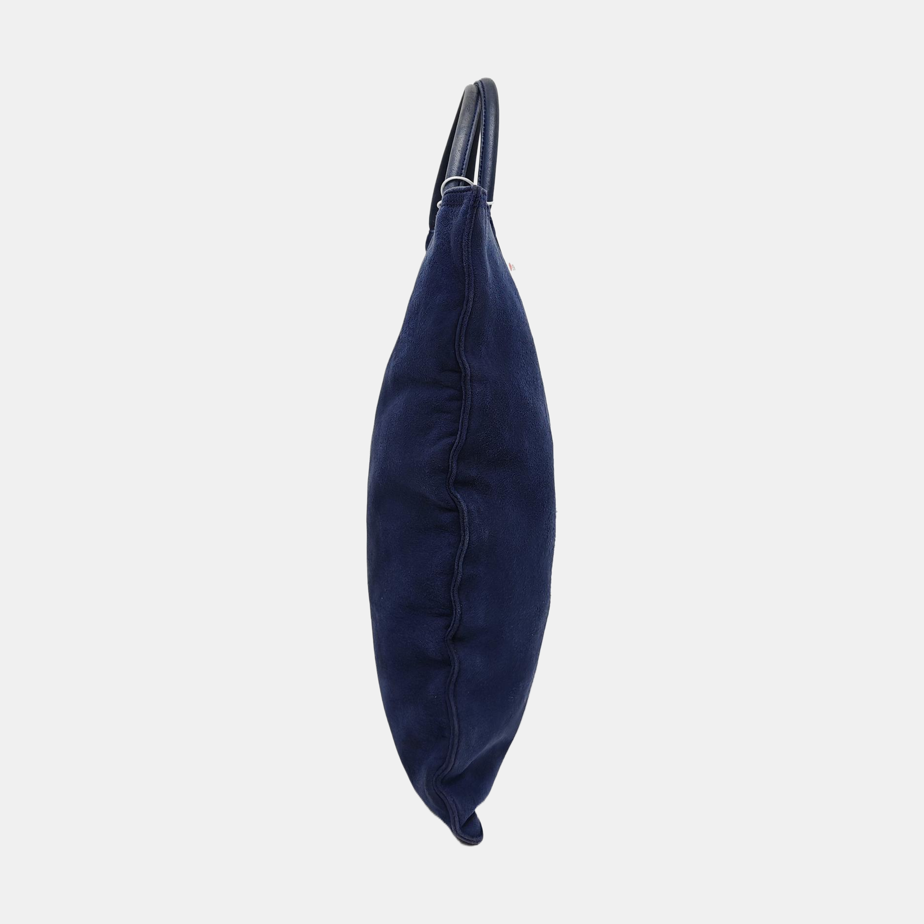 Suede Tote Bag Blue