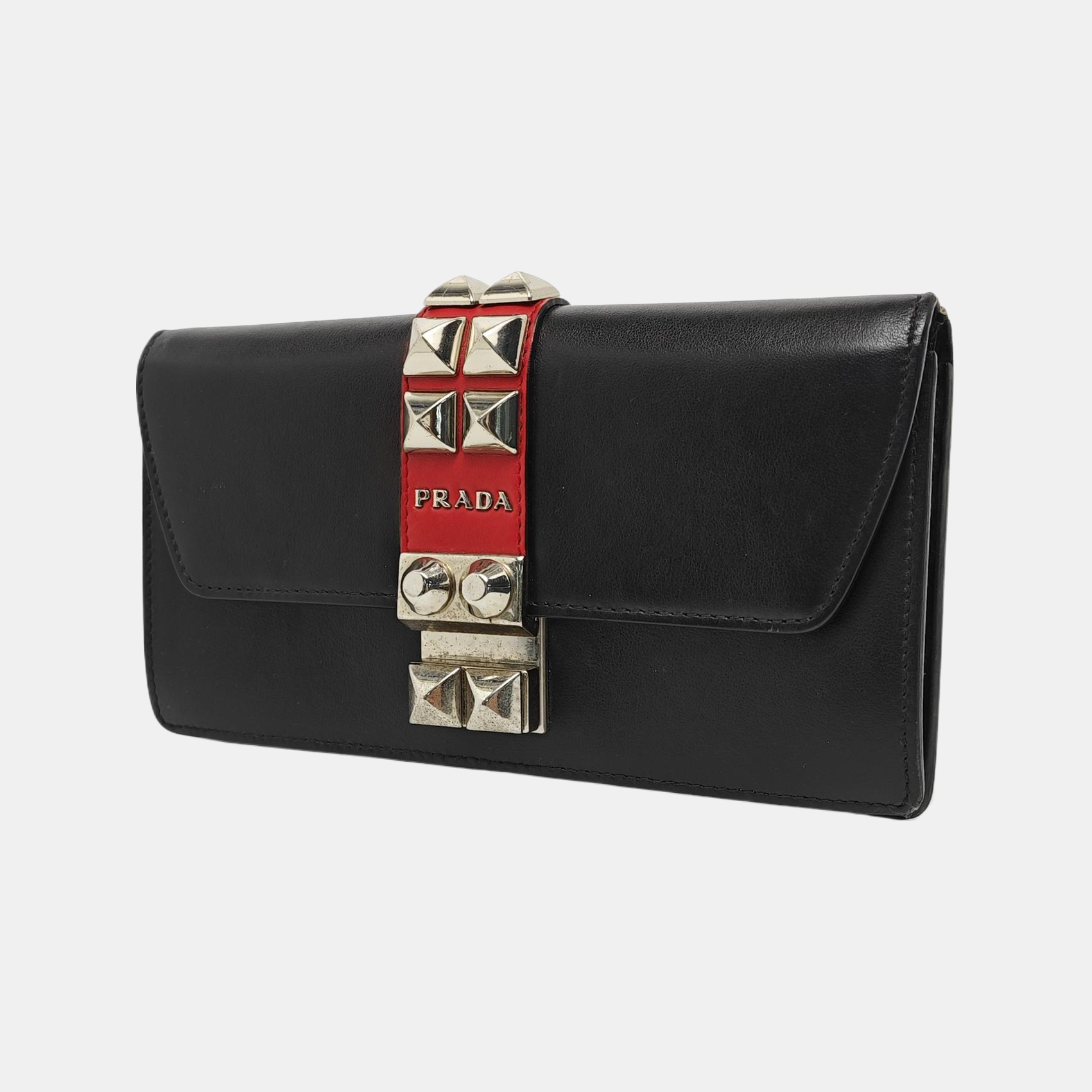 Elektra Mini Calfskin Black Wallet