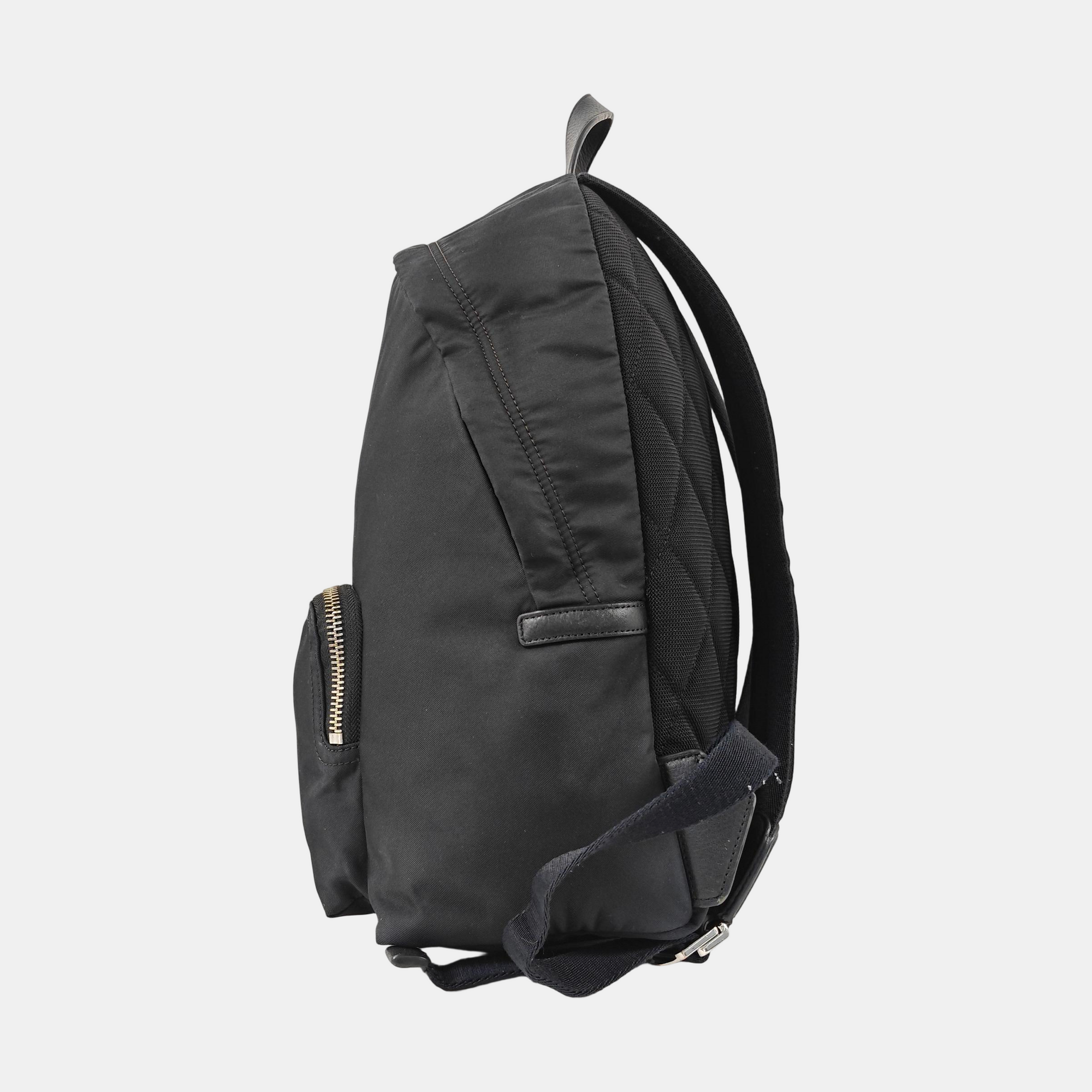 Nylon Backpack Black