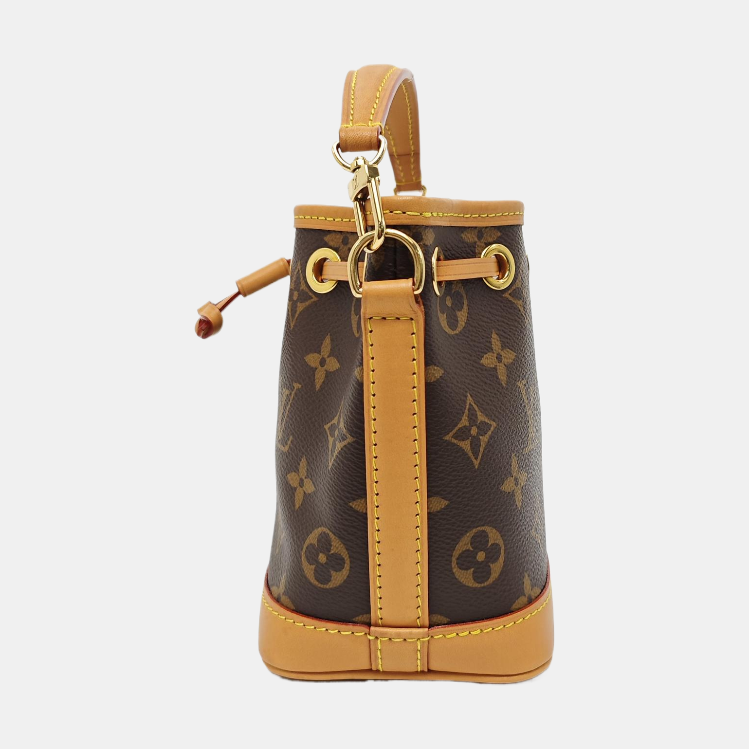 NOÉ Nano Monogram Coated Canvas Brown