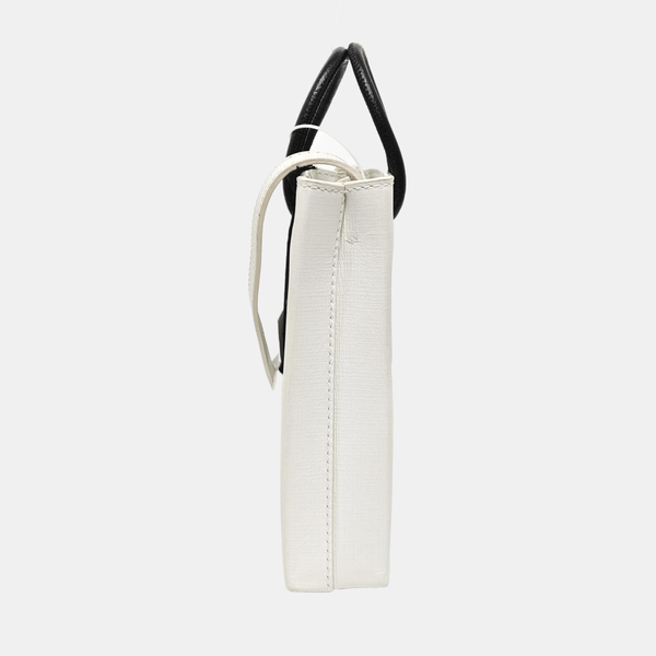 Shopping Bag Calfskin White