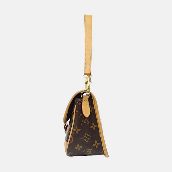 DIANE Monogram Coated Canvas Brown