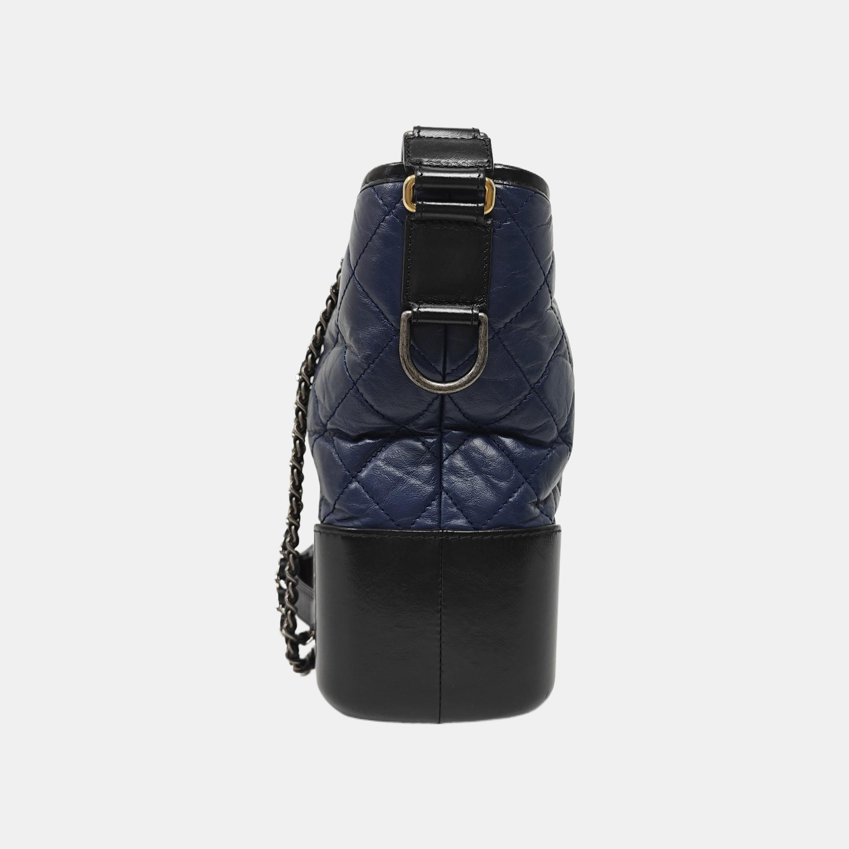 GABRIELLE Medium Quilted Calfskin Blue