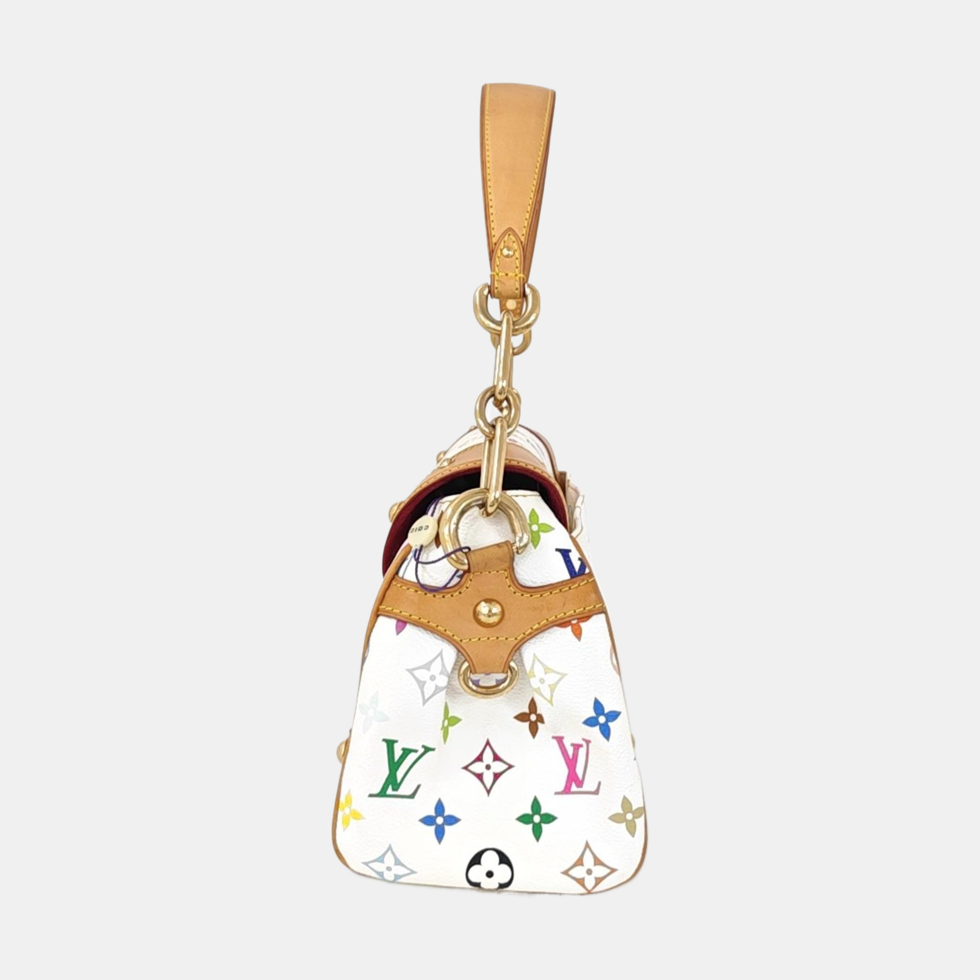 LV × TM BEVERLY MM Monogram Coated Canvas White