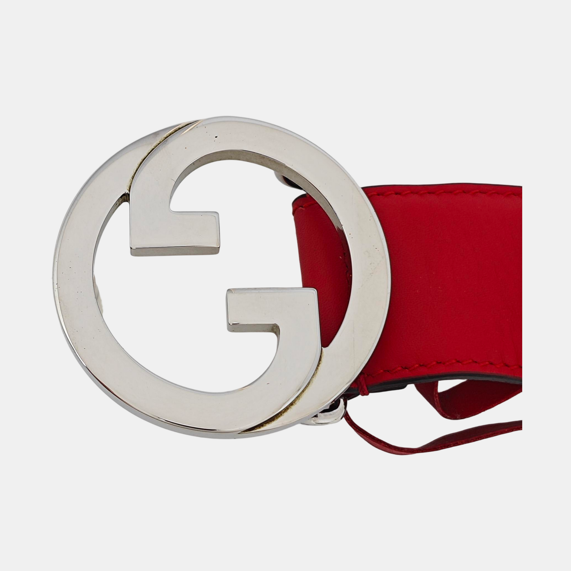 Leather Belt Red