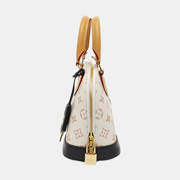 ALMA BB Monogram Coated Canvas White