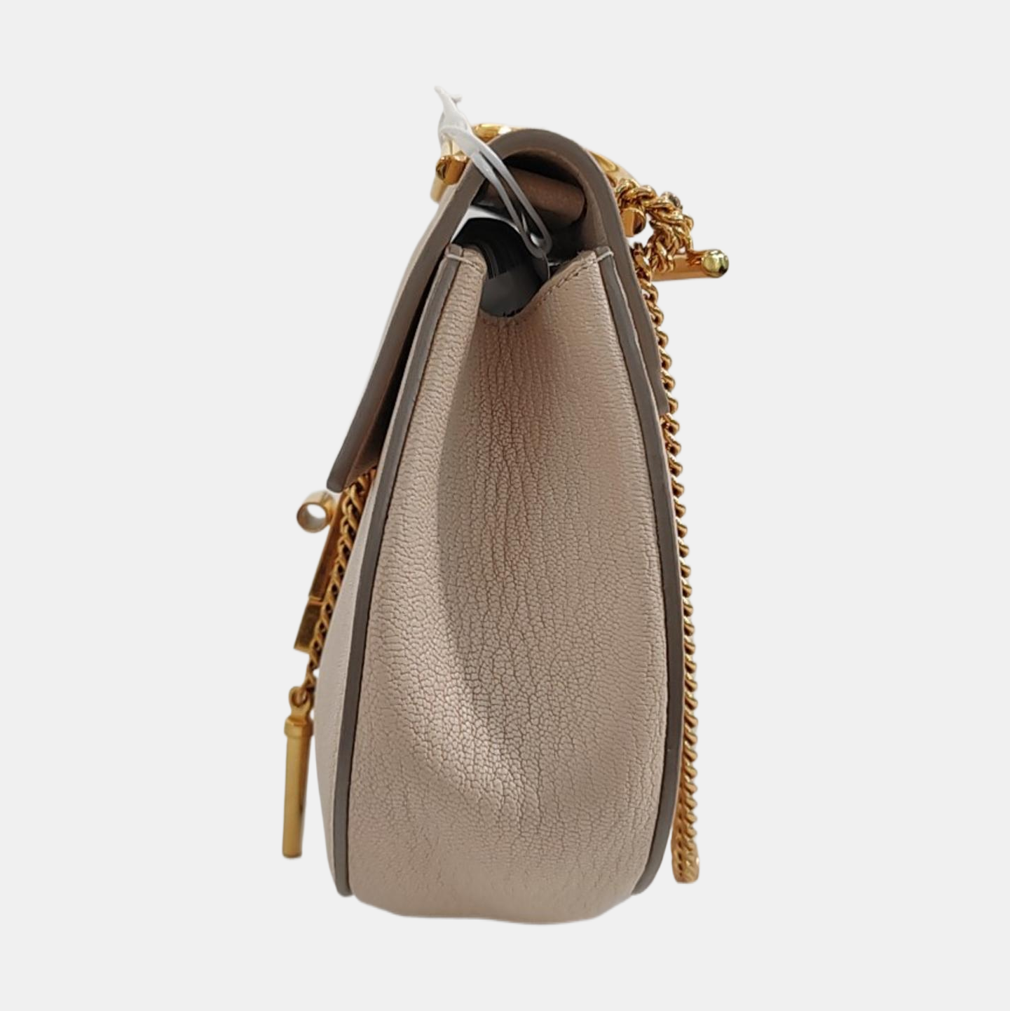 Authenticated pre-owned  Drew Mini Calfskin Beige - Shoulder Bag at Looply