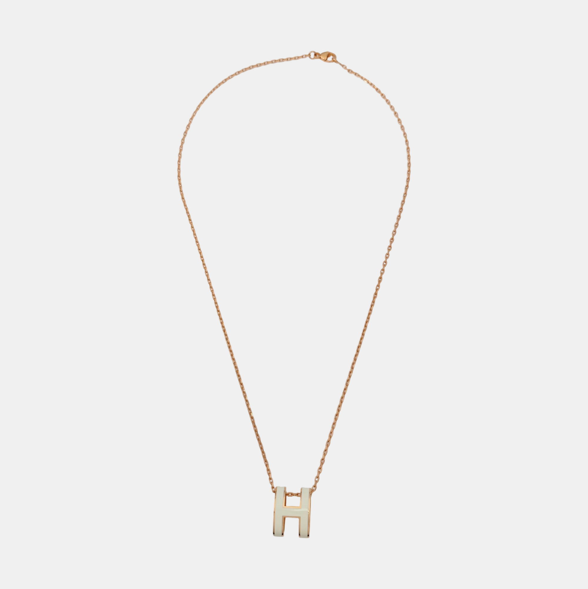 Pop H Metal Rose Gold Necklace