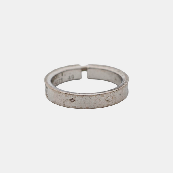 Liens Évidence 18k White Gold Silver Ring EU 49