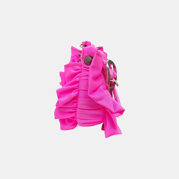Authenticated pre-owned  Le Cagole XS Fabric Pink - Shoulder Bag at Looply