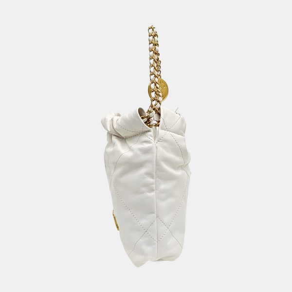 CHANEL 22 Mini Quilted Calfskin White