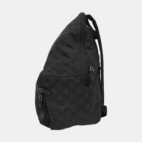 Monogram Canvas Backpack Black