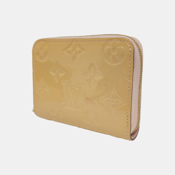 ZIPPY Monogram Patent Leather Yellow Wallet