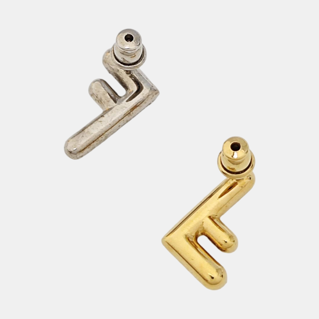 Metal Multicolor Stud Earrings