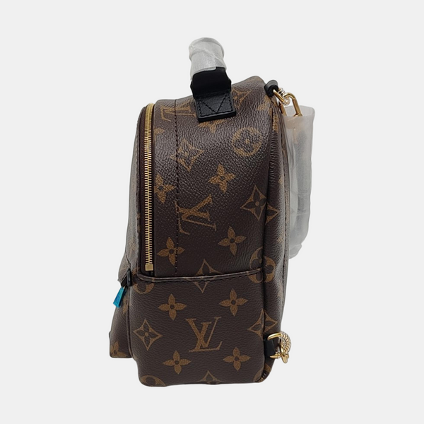 PALM SPRINGS Mini Monogram Coated Canvas Brown