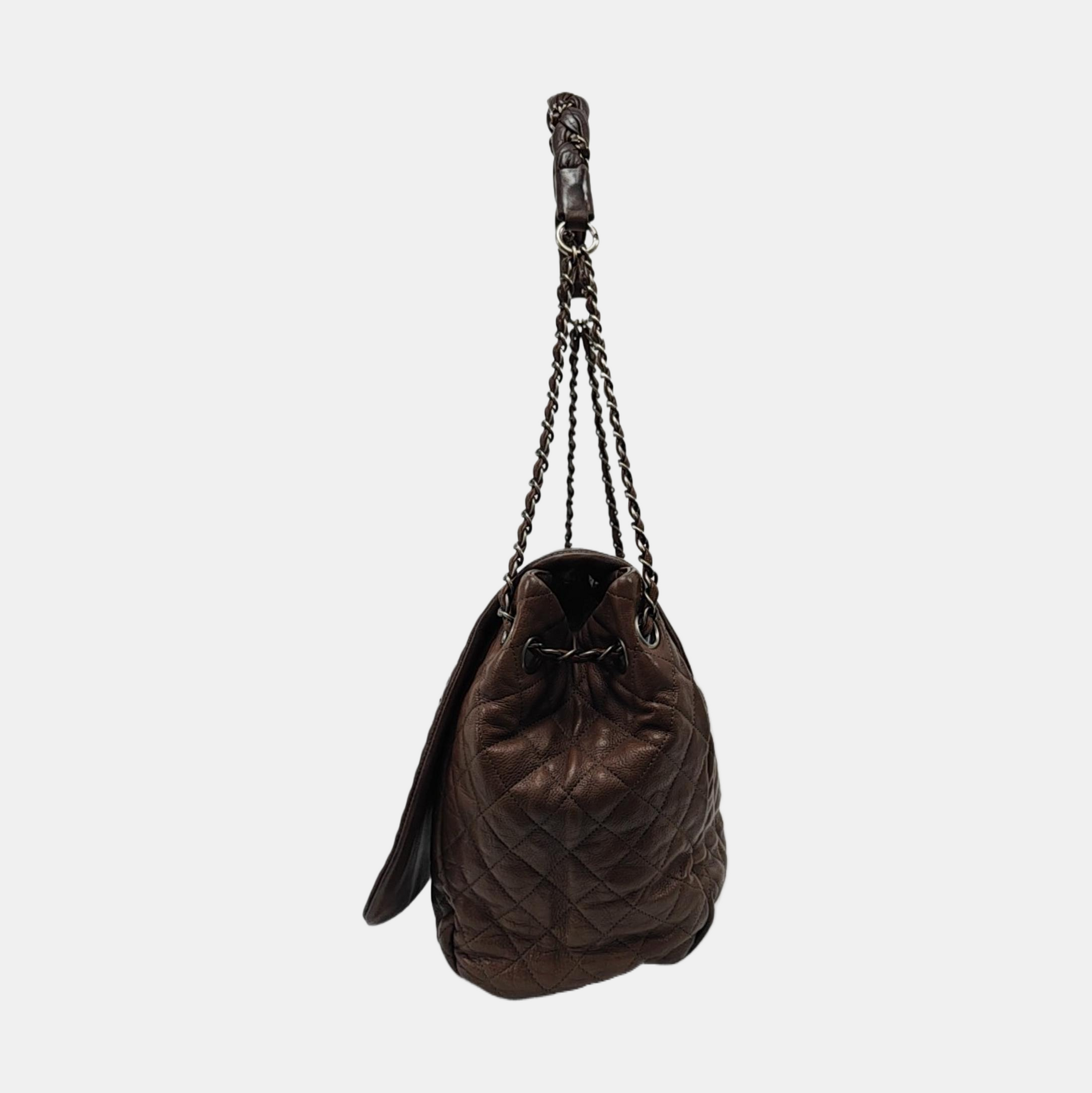 LUXURY LINE Quilted Calfskin Gray