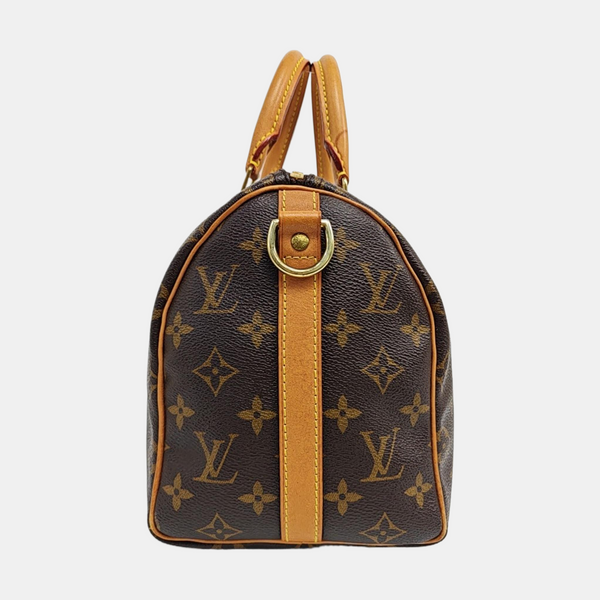 SPEEDY 25 Monogram Coated Canvas Brown