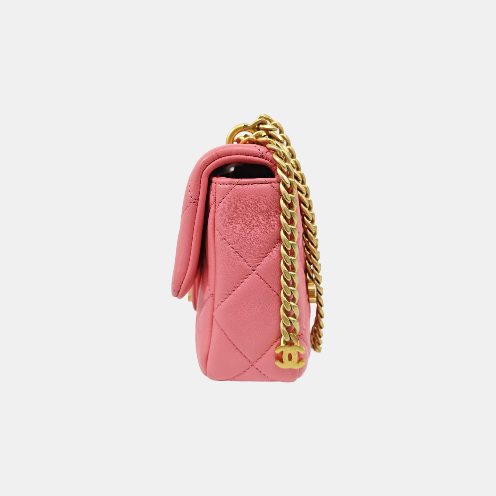 CLASSIC FLAP Mini Quilted Lambskin Pink
