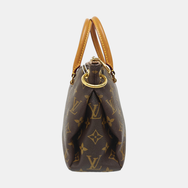 PALLAS BB Monogram Coated Canvas Brown