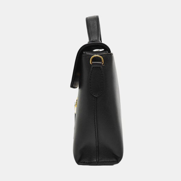 Leather Shoulder Bag Black
