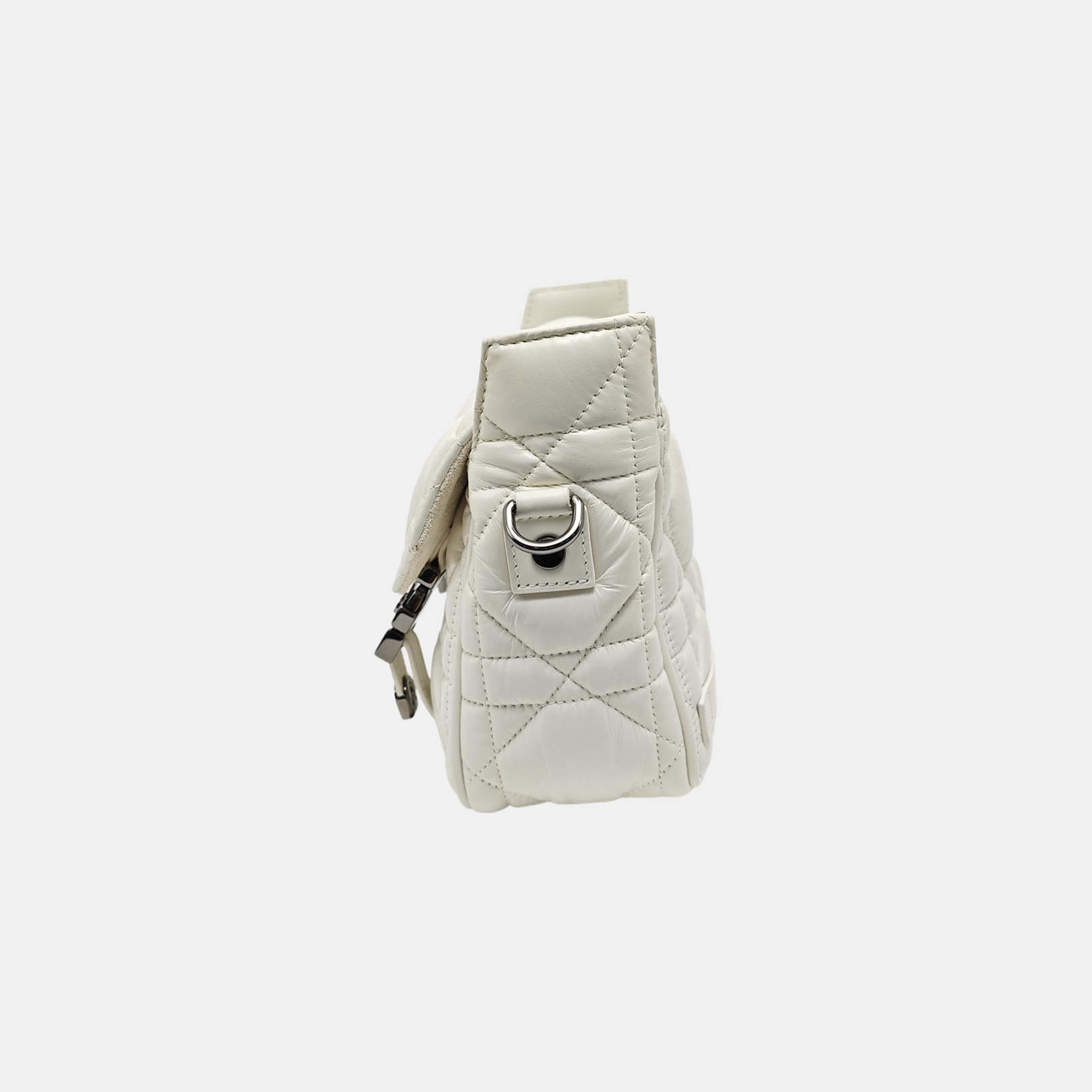 Diorcamp Small Cannage Calfskin White