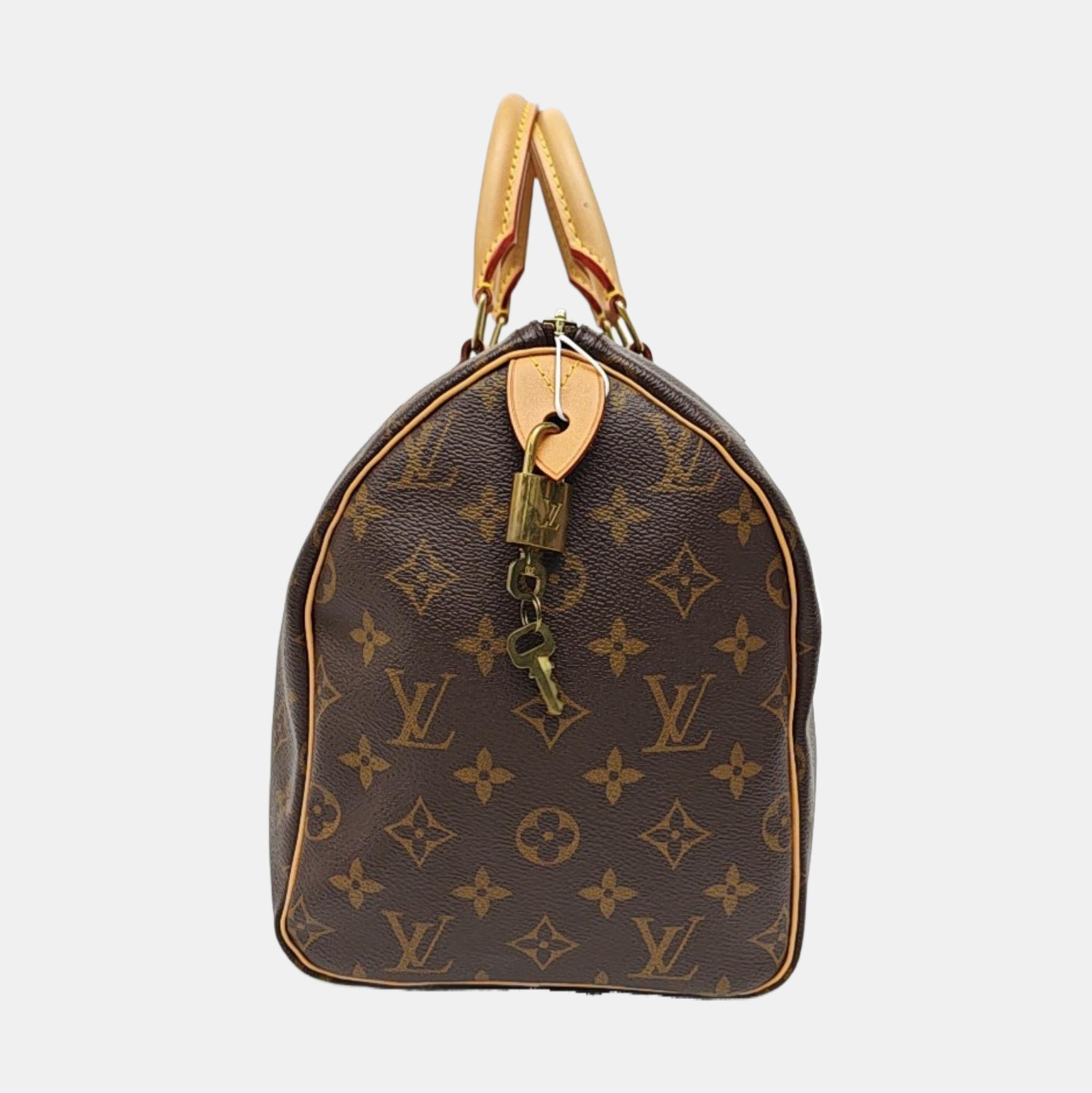 SPEEDY 30 Monogram Coated Canvas Brown