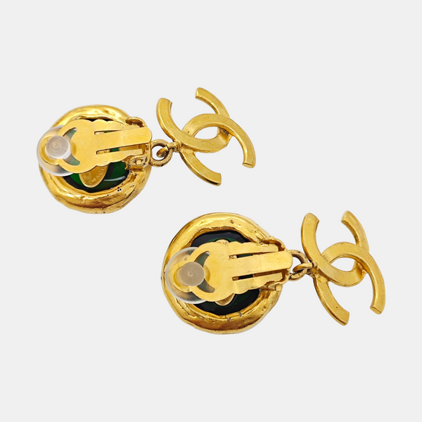 Metal Gold Clip On Earrings
