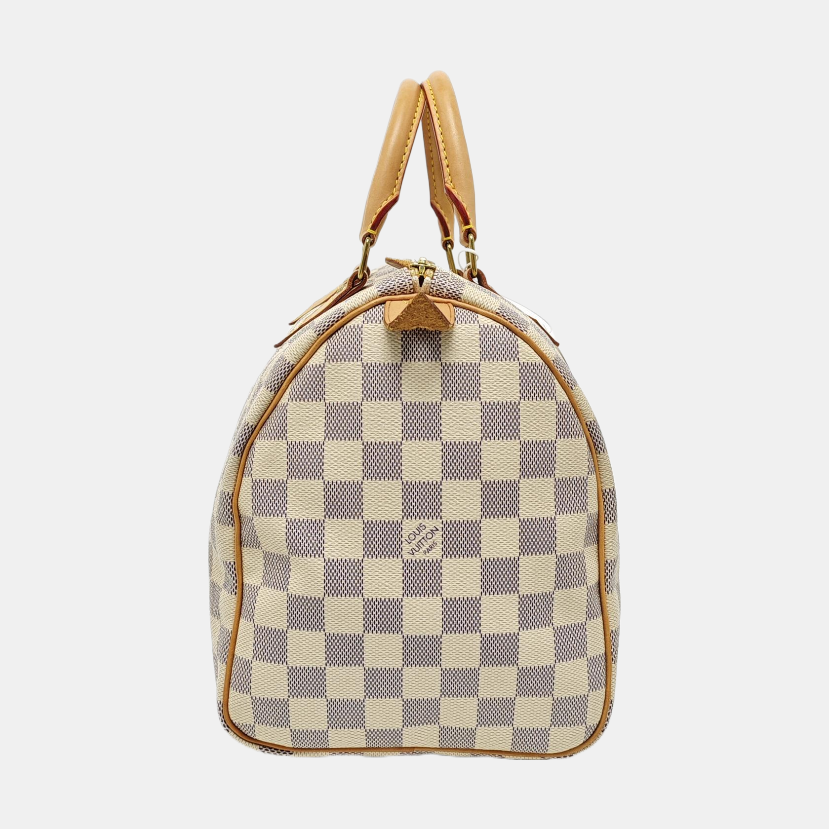 SPEEDY 30 Damier Azur Coated Canvas White