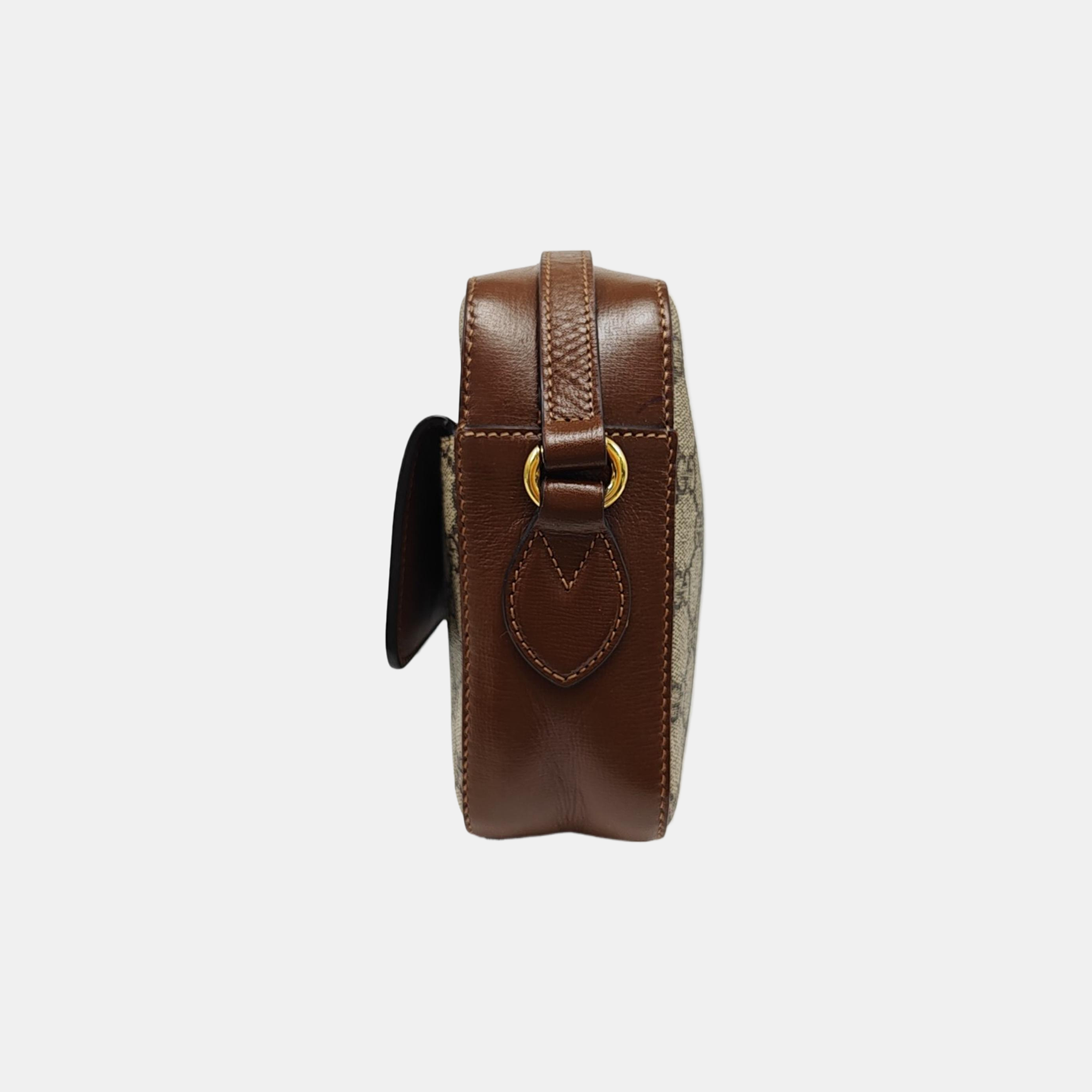 Horsebit 1955 Small Coated Canvas Beige