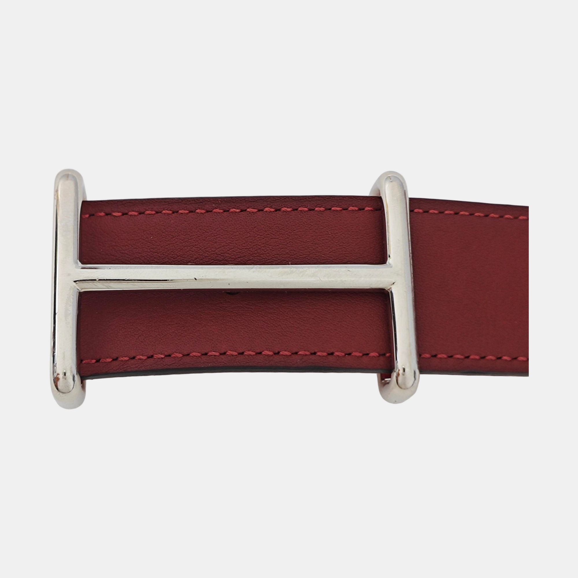 Leather Belt Red
