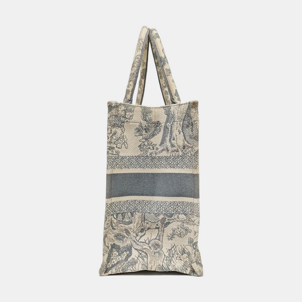 Book Tote Medium Canvas Gray