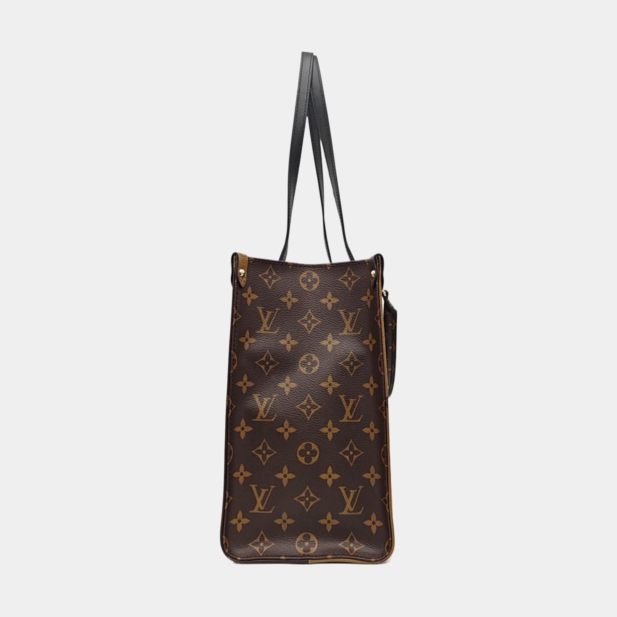 ONTHEGO MM Monogram Coated Canvas Brown
