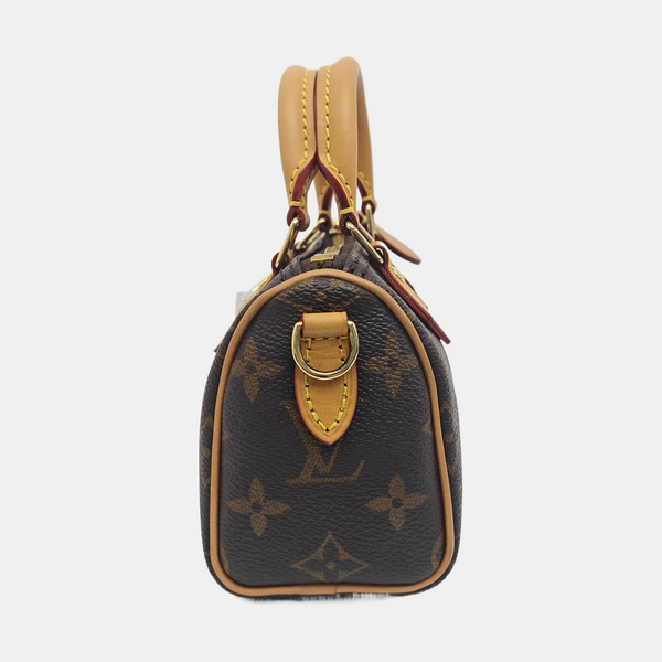 SPEEDY Nano Monogram Coated Canvas Brown