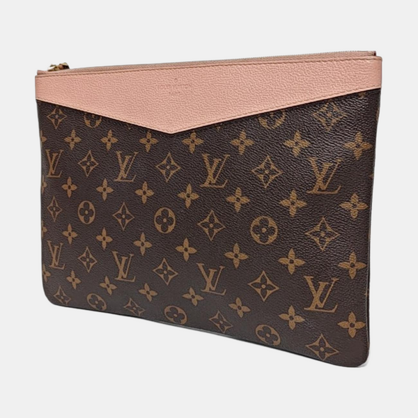 DAILY Monogram Coated Canvas Brown