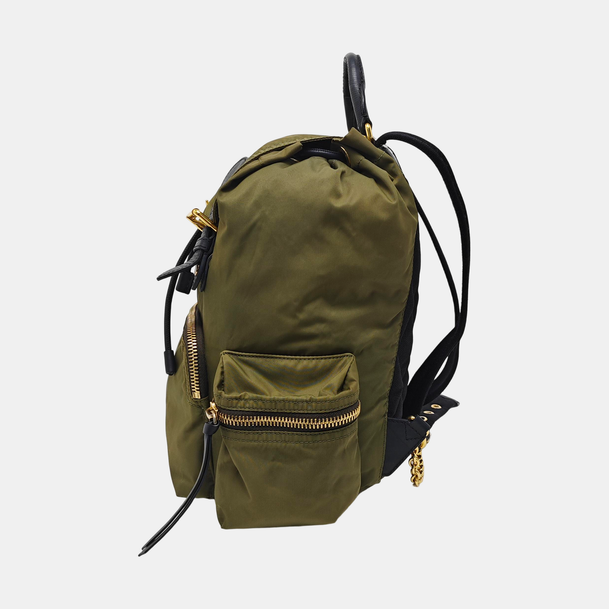 The Rucksack Large Nylon Green