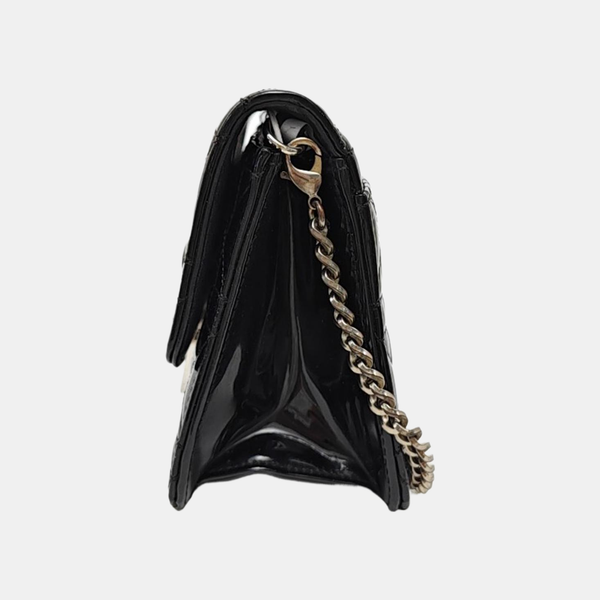 Miss Dior Cannage Patent Leather Black