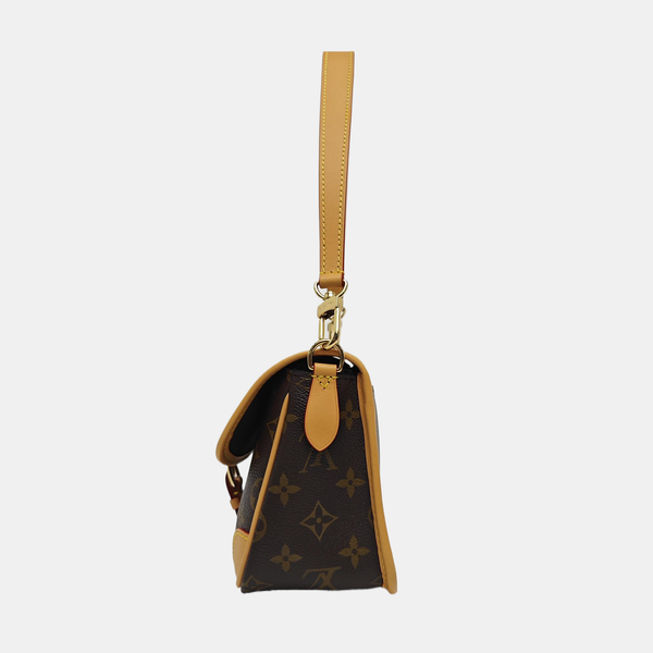 DIANE Monogram Coated Canvas Brown