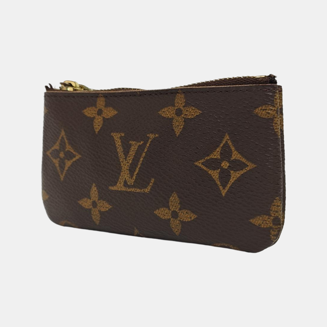 Monogram Coated Canvas Key Pouch Brown