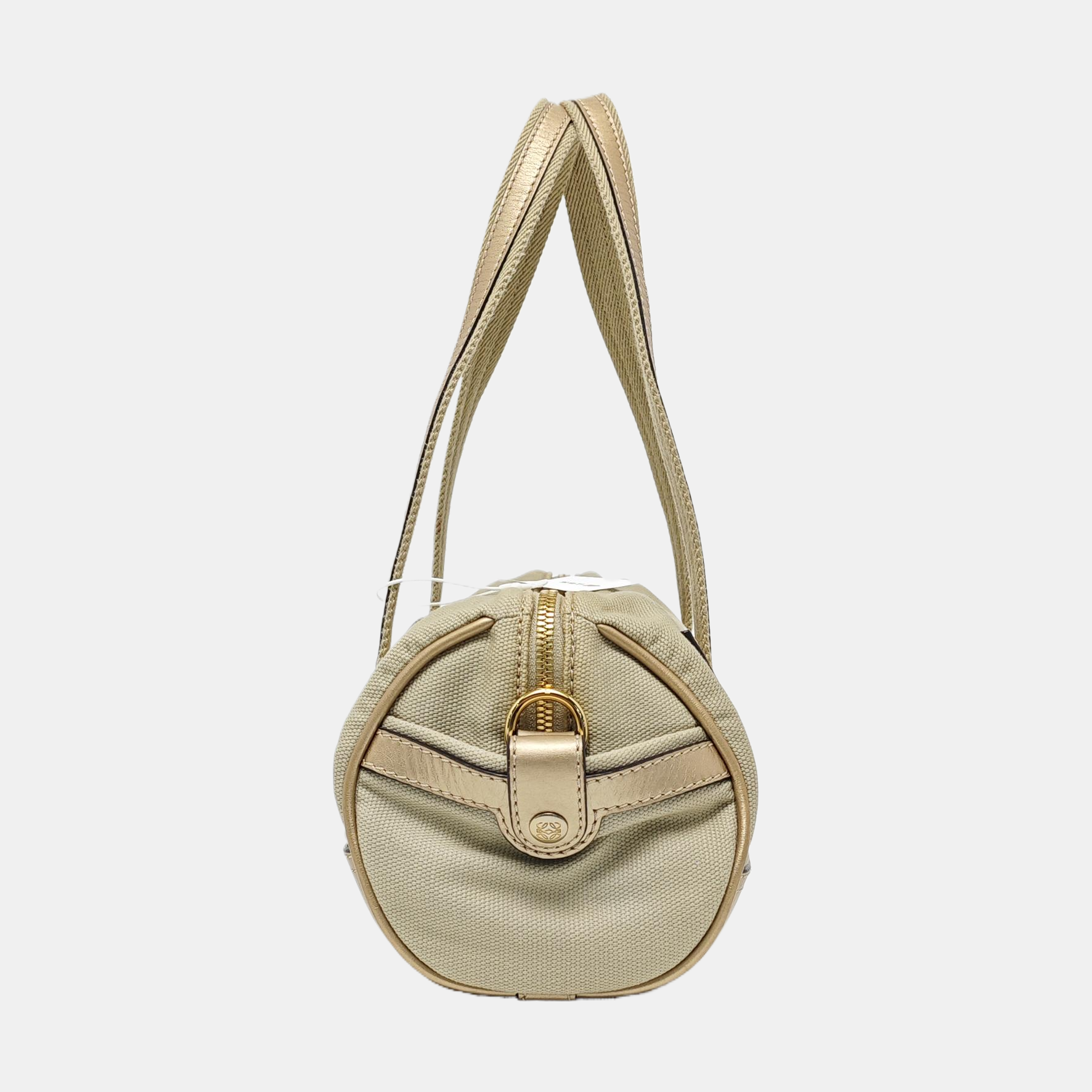 Canvas Top Handle Bag Beige