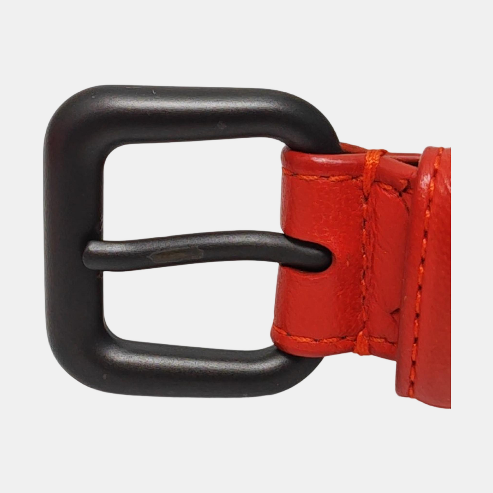 Leather Belt Red