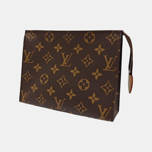 TOILET POCKET 19 Monogram Coated Canvas Brown
