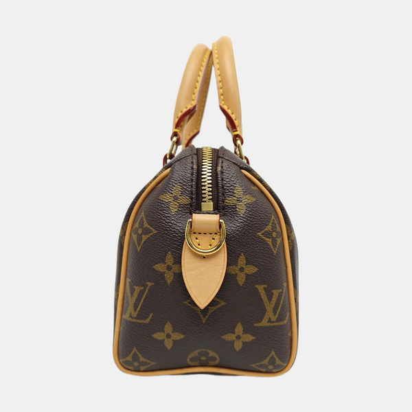 SPEEDY 20 Monogram Coated Canvas Brown