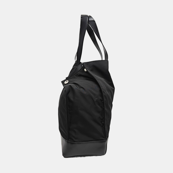 Nylon Top Handle Bag Black